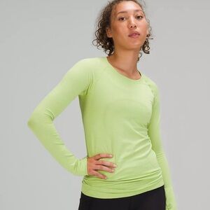 Lululemon, yellow-green neon long sleeve, great condition